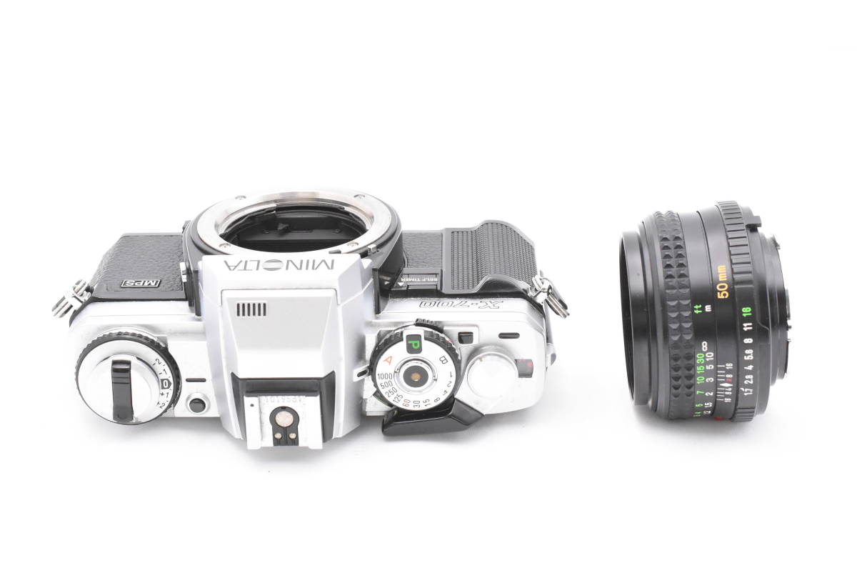 Minolta ミノルタ X-700 シルバーボディ フィルムカメラ + 50mm F/1.7 