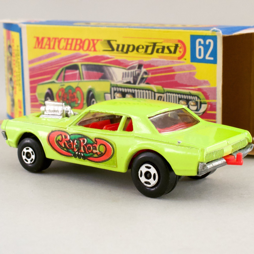 イギリス マッチボックス（matchbox） superfast MERCURY COUGAR RAT ROD DRAGSTER No.62 1970_画像7