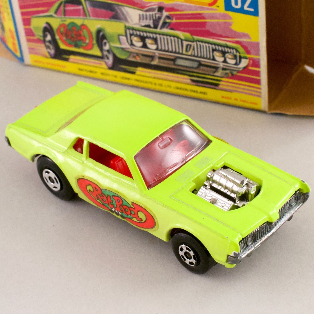 イギリス マッチボックス（matchbox） superfast MERCURY COUGAR RAT ROD DRAGSTER No.62 1970_画像8