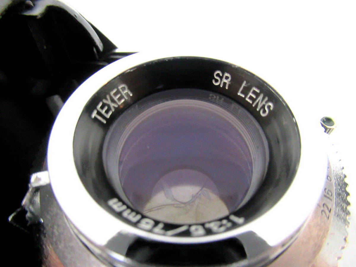 TEXER/テクサー 午①156// /SR/SR LENS 1:3.5 f=75mm/蛇腹カメラ/ の