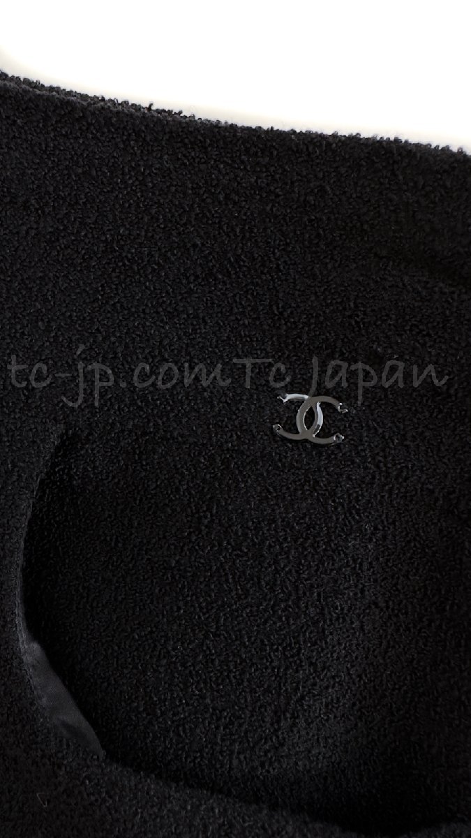  Chanel   пиджак   юбка  *   костюм  CHANEL  стандартный товар  популярный   черный  *  CC лого   кнопка  *  ... F46