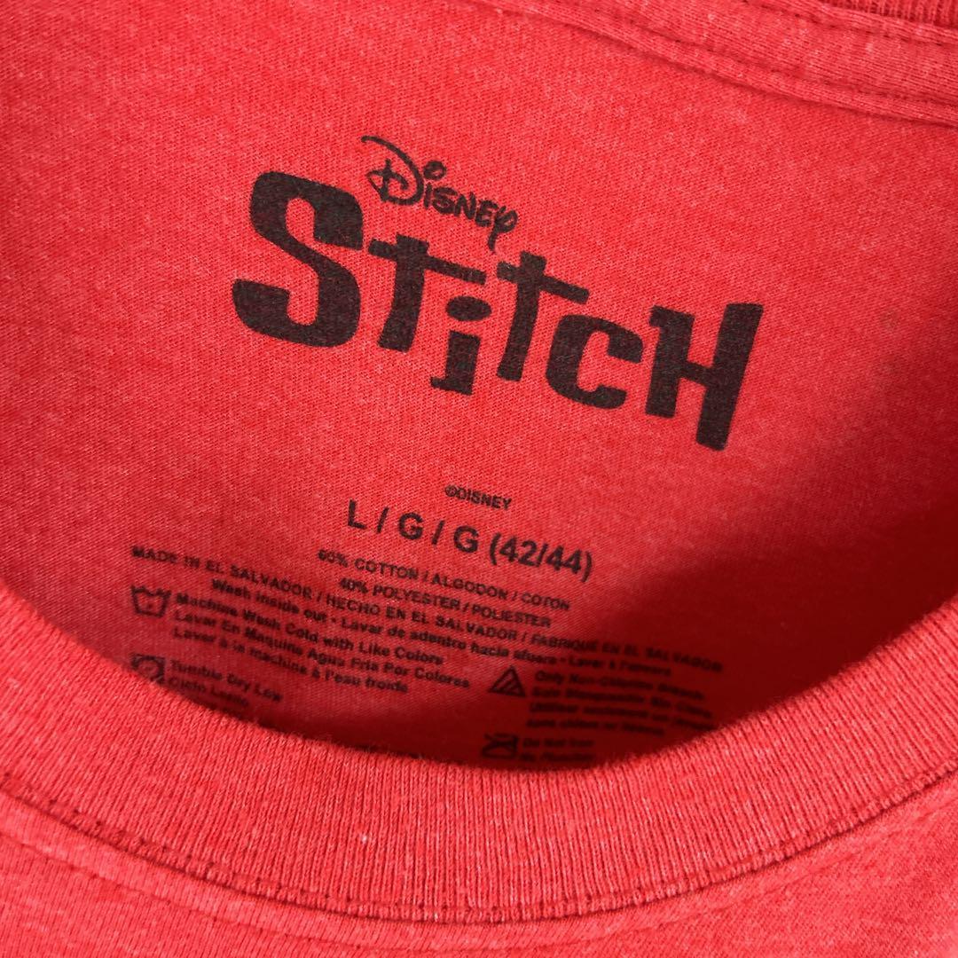 Disney ディズニー スティッチ ハングリー キャラ Tシャツ 半袖 輸入品 春服 夏服 海外古着 キャラクター 映画 洋画 アニメ ムービー_画像3