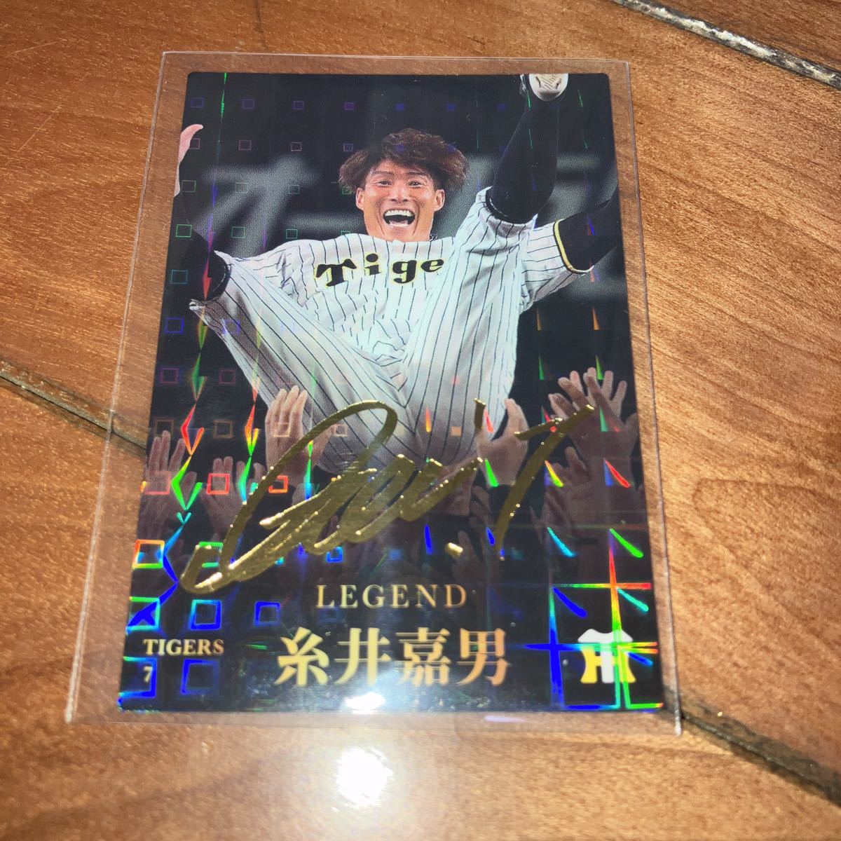 カルビー プロ野球チップス 阪神タイガース 糸井嘉男 金箔サインカード