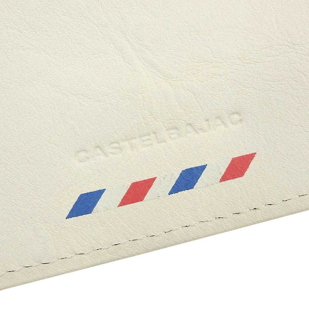  не использовался с ящиком Castelbajac действующий распродажа товар кожа двойной бумажник обычная цена 11550 иен 