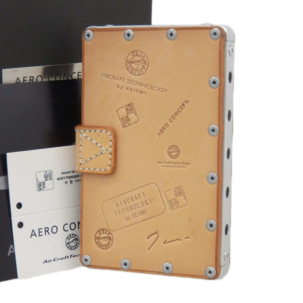 未使用 エアロコンセプト AERO CONCEPT 箱付 現行販売商品 Emijah leather custom エミージャ レザー カスタム カードケース 名刺入れ_[エアロコンセプト]カードケース