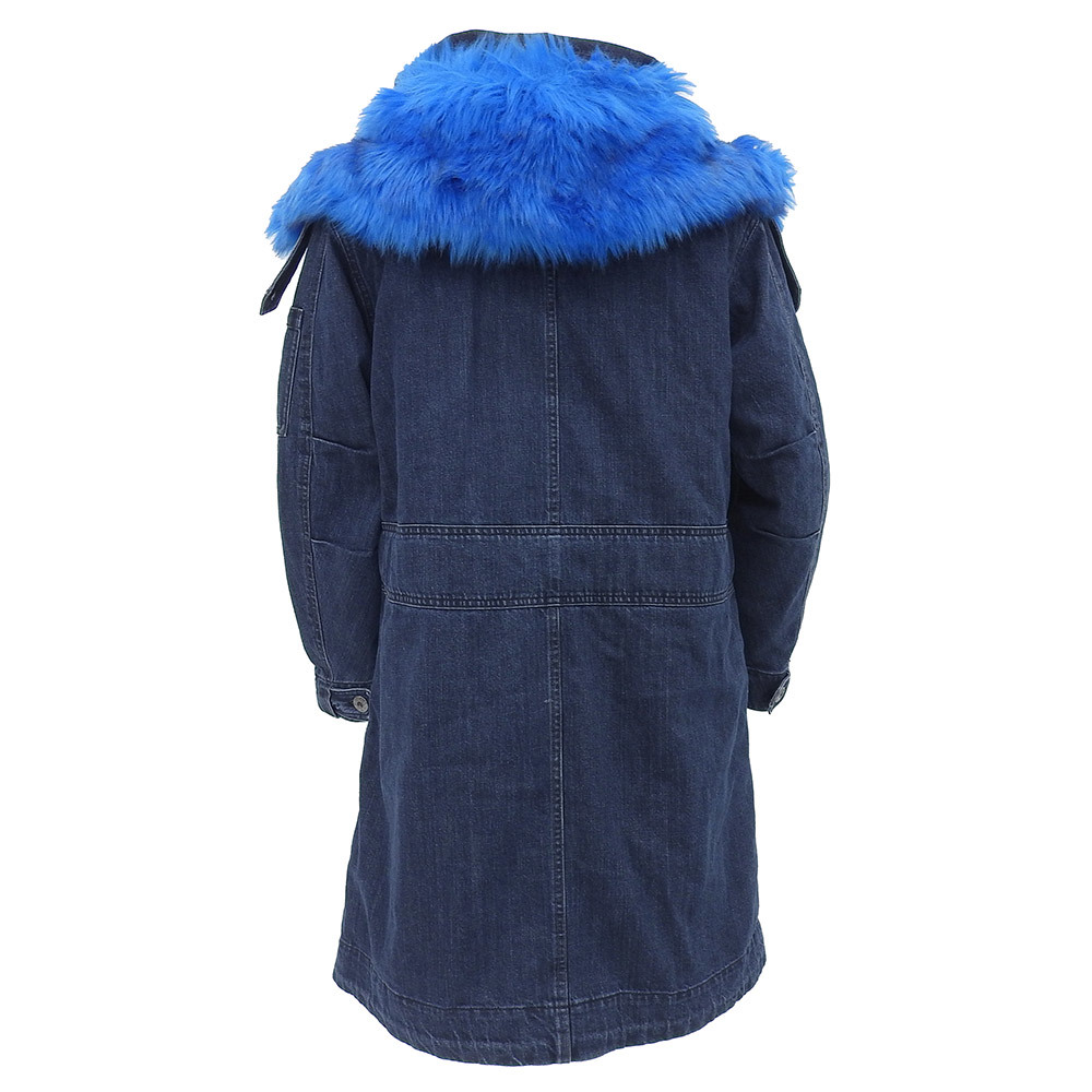  super-beauty goods diesel present tag fur hood Denim Mod's Coat XS men's cotton inside liner attaching 