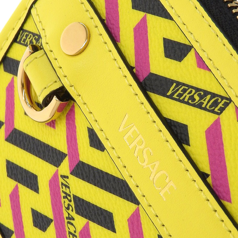 VERSACE ヴェルサーチェ ラ グレカ シグネチャー ポーチ (VERSACE