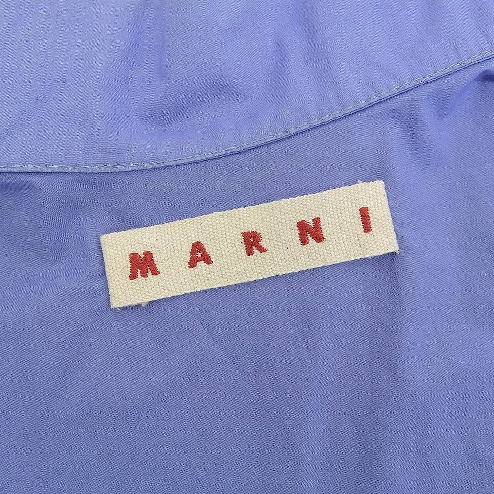 超美品 マルニ MARNI タグ付 2018年商品 ノーカラー オーバーサイズ シャツ 38 レディース_[マルニ]シャツ