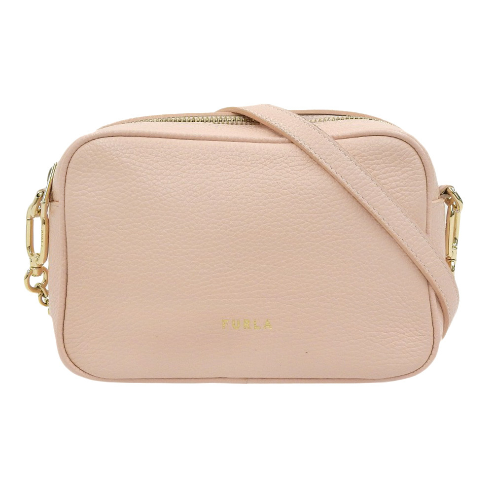 大人気新作 レザー CASE CAMERA MINI 2022年商品 FURLA フルラ 超美品 チェーンショルダー 定価25800円 WB00243 カメラバッグ ショルダー