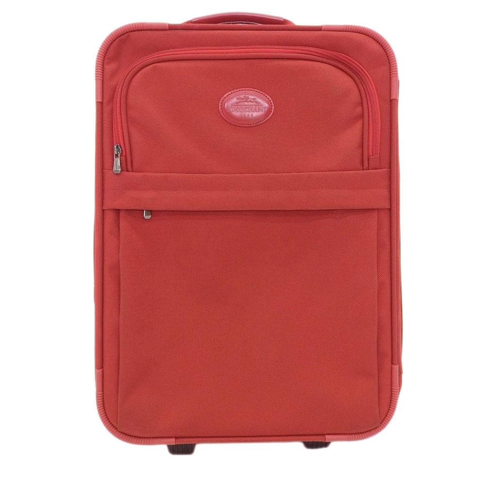 超美品 ロンシャン 現行販売商品 2輪 トラベル キャリーケース ナイロン レザー スーツケース