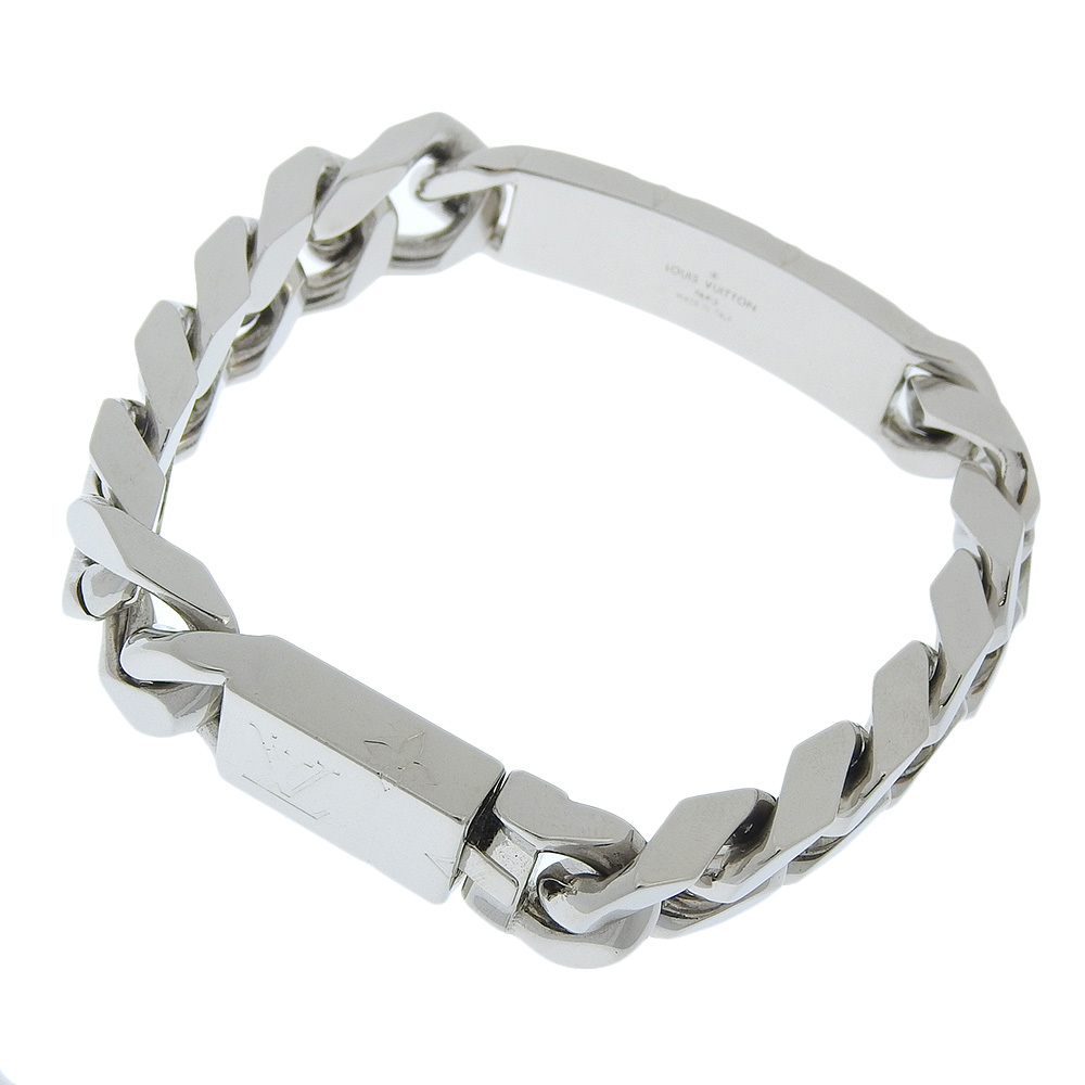 LOUIS VUITTON Bracelet Bangle Chain Links LV M69988 Silver Metal