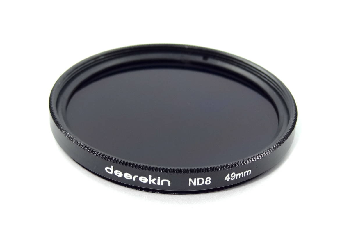 deerekin 49mm 薄枠 ND8 NDフィルター 減光フィルター 広角レンズ対応 簡易ケース付き 新品・未使用品