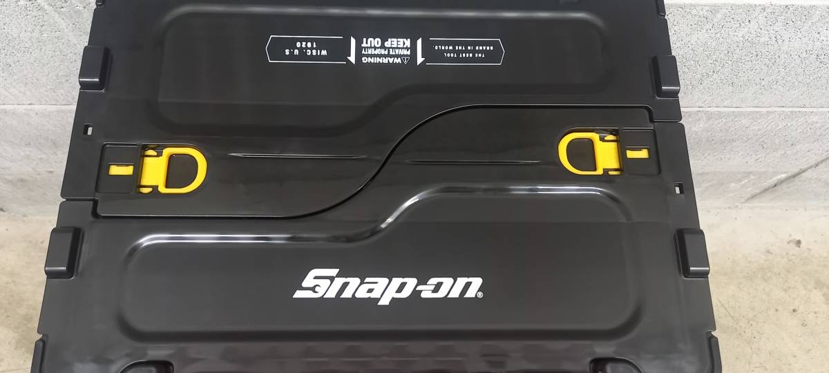 ★新品 Snap-on スナップオン 限定 ミニ オリコン 折りたたみ コンテナ ブラック/グレー★_画像3