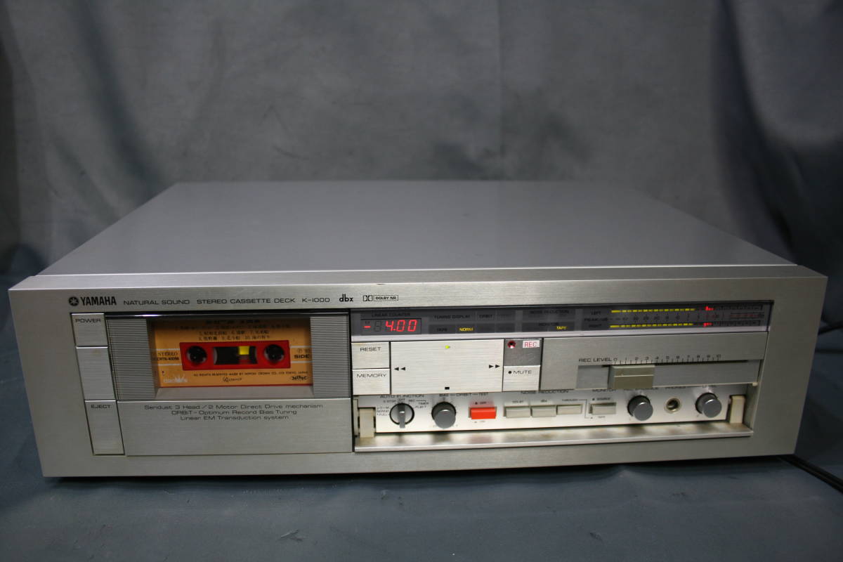 YAMAHA カセットデッキ3HEAD,DD,dbX搭載K-1000修理動作OK YAMAHA カセットデッキ3HEAD,DD,dbX搭載K-1000修理動作OK