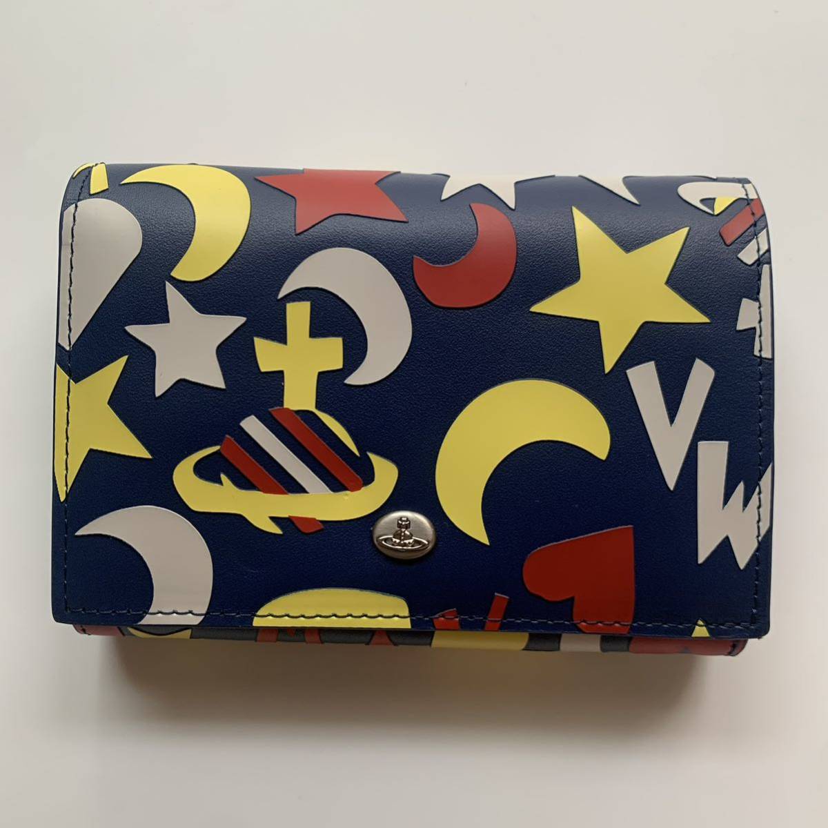 新品 未使用 vivienne westwood 二つ折り財布 ヴィヴィアン 月星ハート