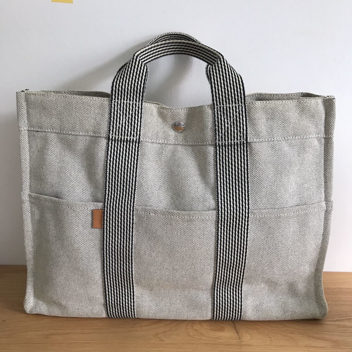 HERMES エルメス ニュー フールトゥ PM トートバッグ キャンバス