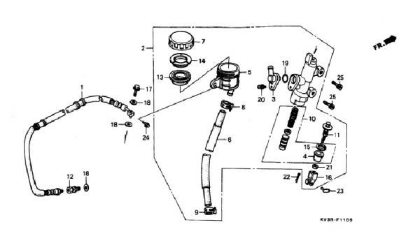 MC28 original F master diaphragm postage 250 jpy ~ NSR250R front brake master cylinder cup SE SP NSR250 MC21 MC18 MC16.kv3