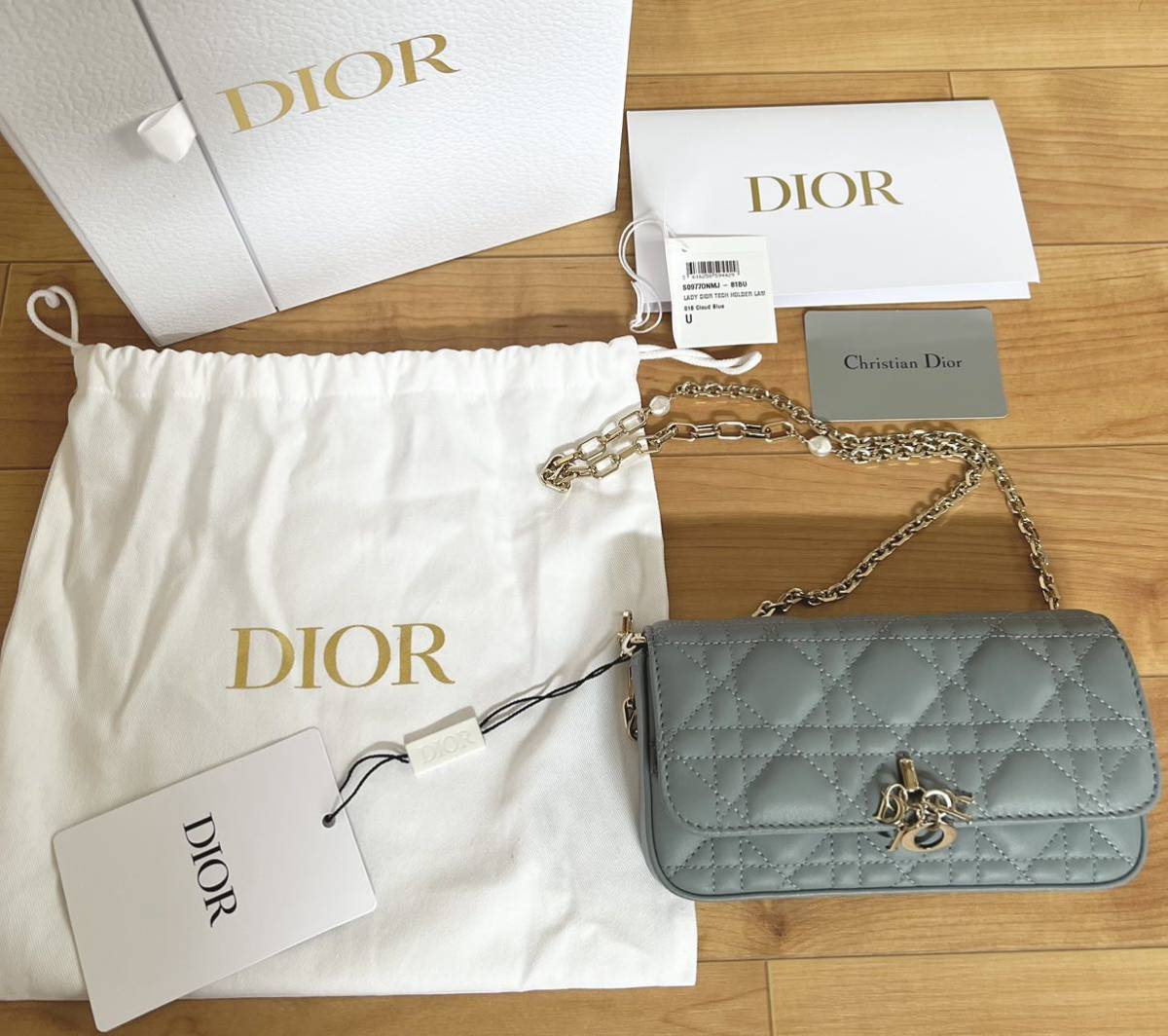エレガント【DIOR】Lady Dior フォンポーチ LADY DIOR フォンポーチ