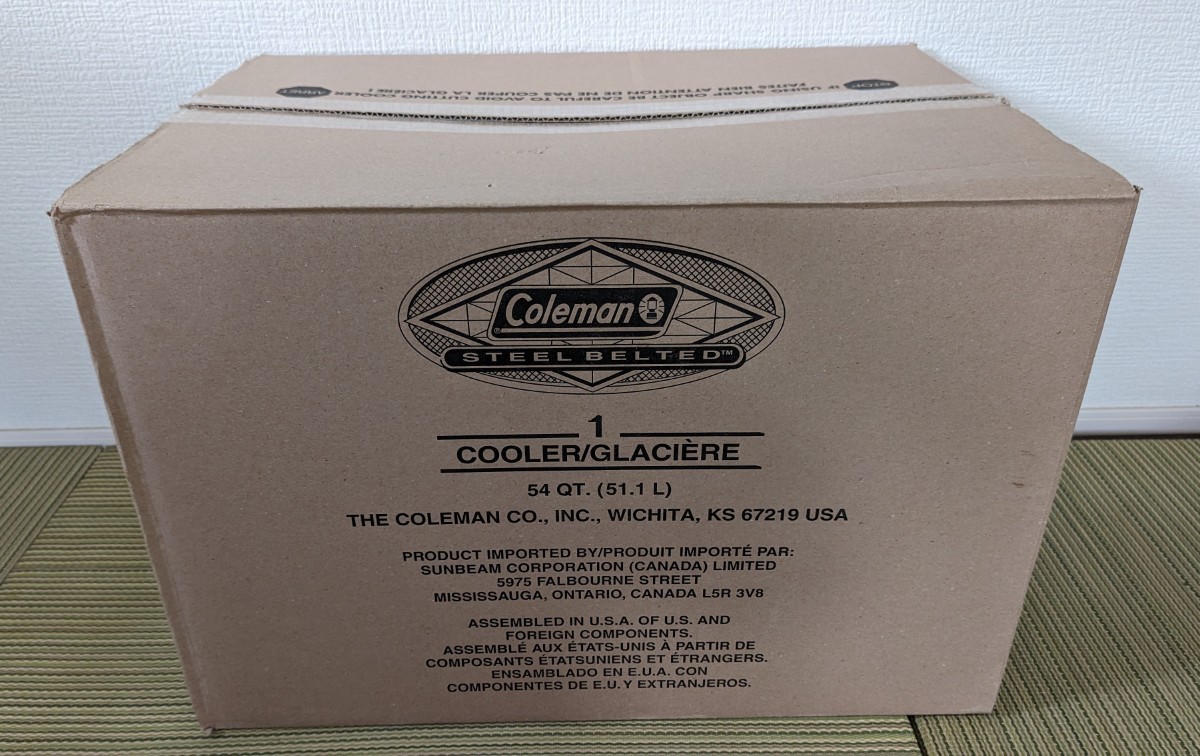 21 year Coleman 54QT steel belt cooler,air conditioner butter nuts 