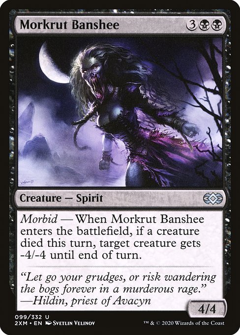 MTG ■黒/英語版■ 《モークラットのバンシー/Morkrut Banshee》★FOIL★ ダブルマスターズ 2XM_画像1