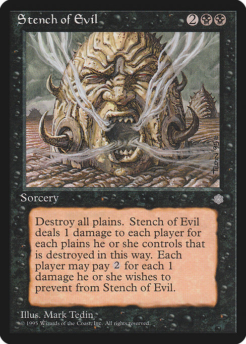 MTG ■黒/英語版■ 《Stench of Evil》アイスエイジ ICE_画像1