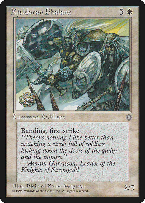 MTG ■白/英語版■ 《Kjeldoran Phalanx》アイスエイジ ICE_画像1