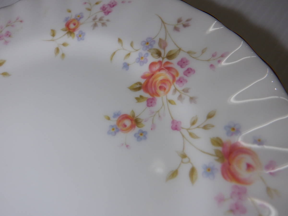  редкость товар! Британия Royal Albert pi-chi rose 16. plate 6 листов средняя тарелка / кекс тарелка / брать . тарелка orange цвет роза рисунок роза!