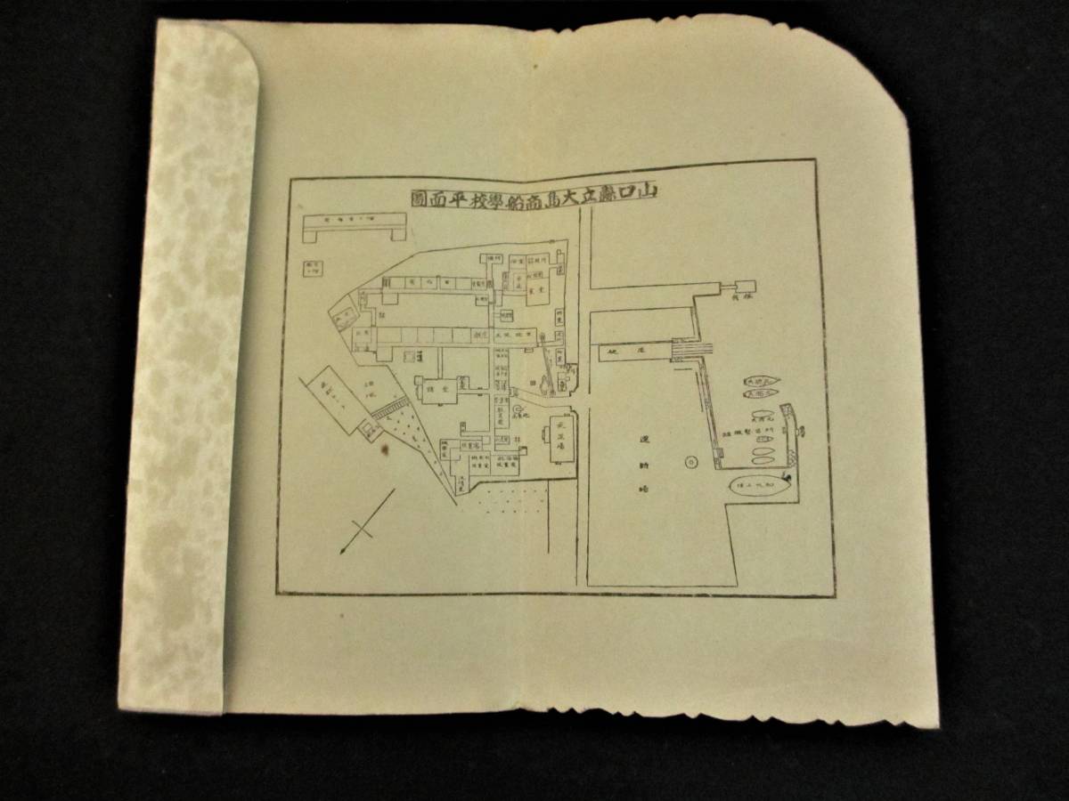 (5)　戦前　山口県立大島商船学校　創立40周年　記念絵葉書５枚　案内状　袋付一括　学校史・教育史_画像9