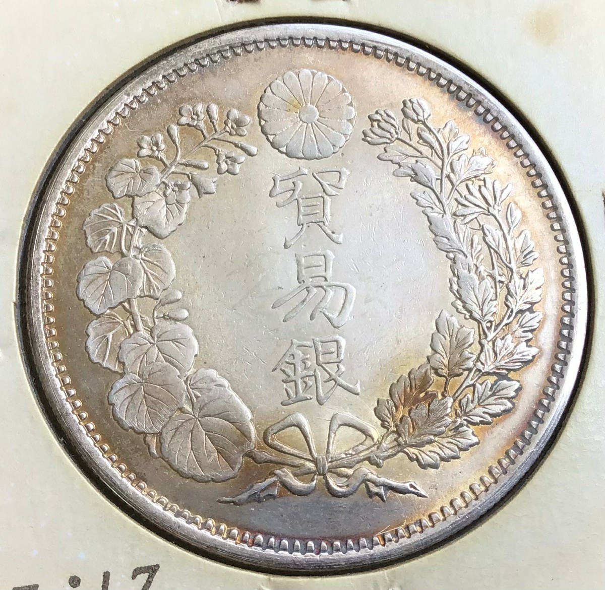 貿易銀 明治10年　1円銀貨 銀貨 古銭 一圓 _画像6