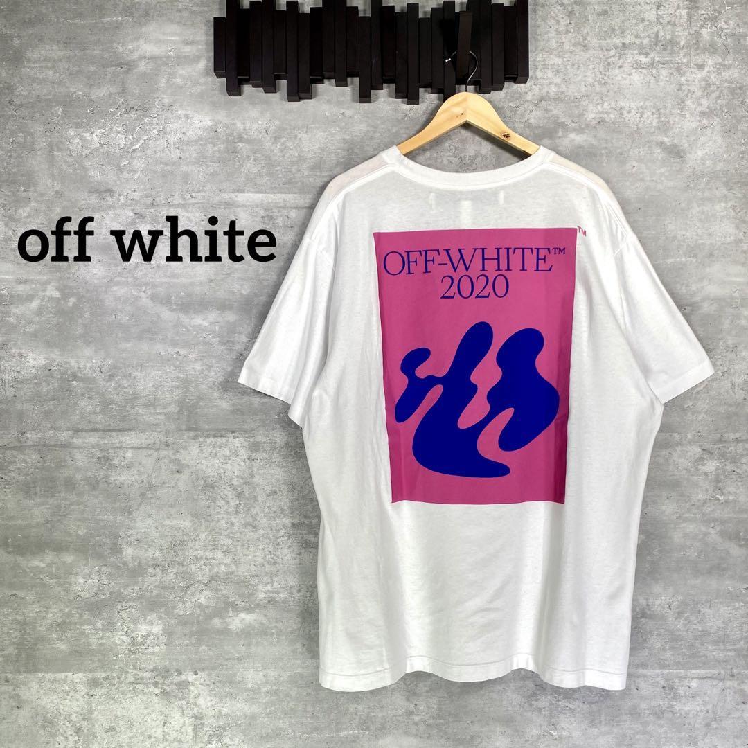 『off white』オフホワイト (M)オーバーサイズプリントTシャツ