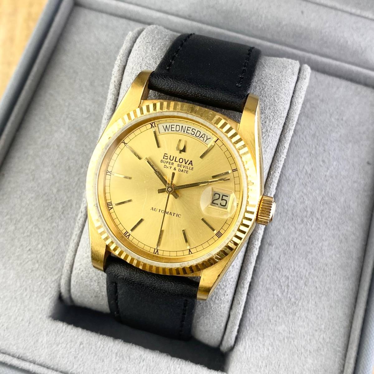 1円〜】BULOVA ブローバ 腕時計 AT 自動巻 SUPER SEVILLE スーパー