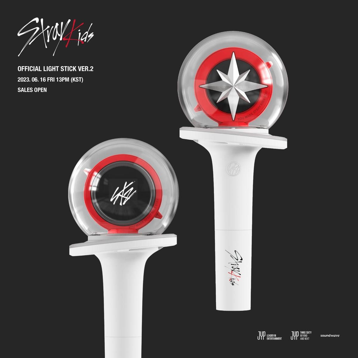 新品未開封★Stray Kids OFFICIAL LIGHT STICK VER.2 ペンライト ペンラ 最新版 スキズ