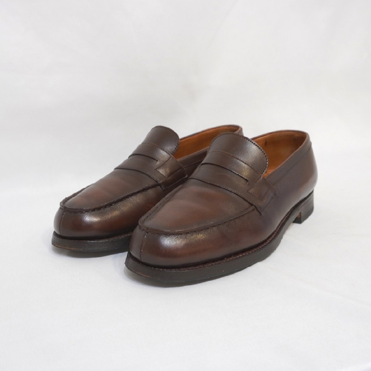 J.M.WESTON (5D) Signature loafer 180signi коричневый - Loafer bok шарф одиночный кожа Франция производства J M талия nH7-101