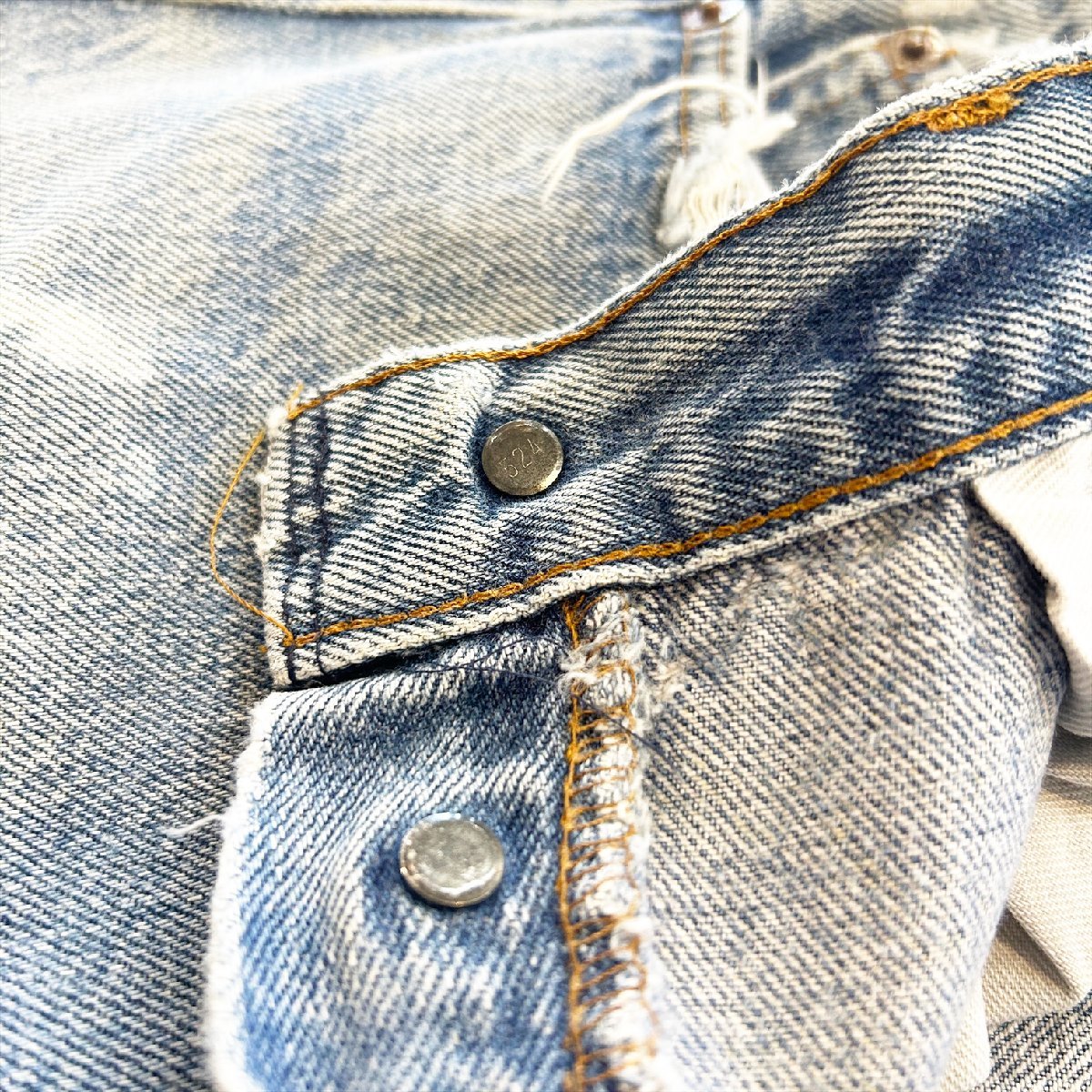 90s Levi's 501 リーバイス 501 デニム パンツ ヴィンテージ ダメージ Hs7-48_画像7