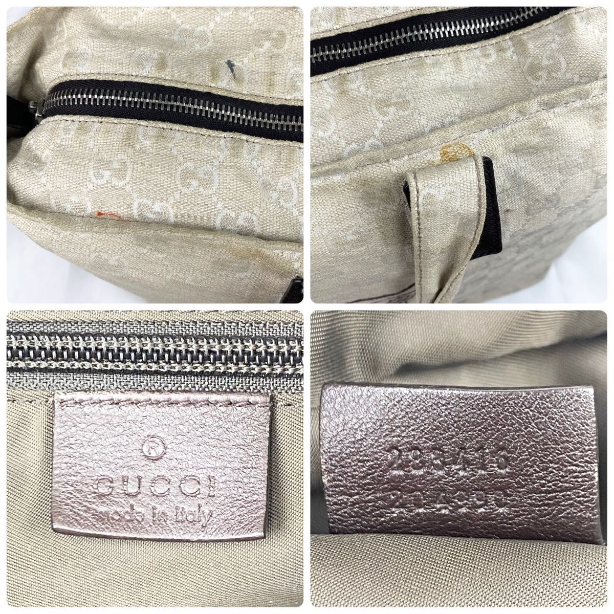 限定】GUCCI トートバッグ ミュゼオ GG柄 キャンバス×レザー A4収納可