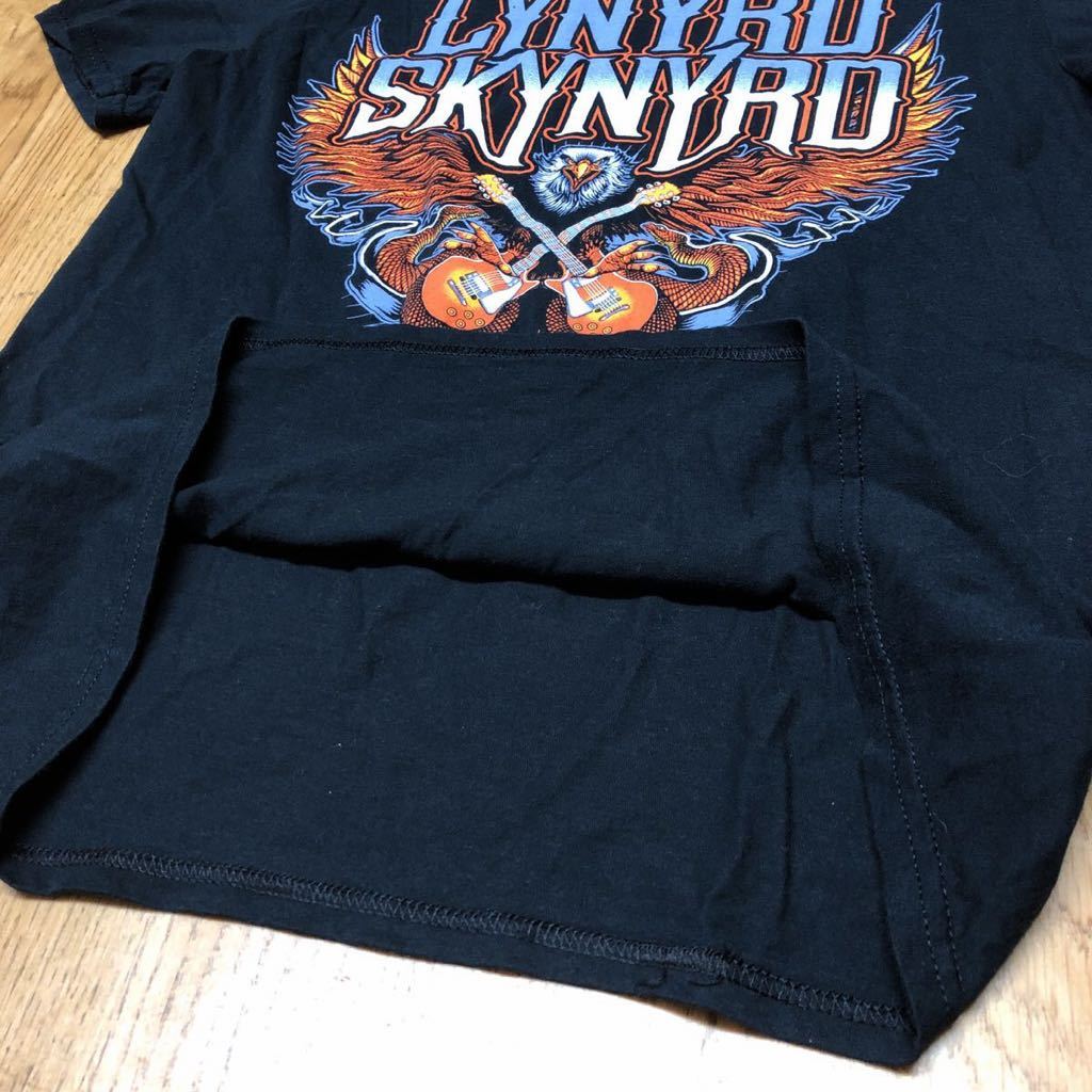 LYNYRD SKYNYRD /レーナード スキナード /メンズM 半袖Tシャツ バンドTシャツ トップス 黒 プリント ロゴT イーグル 蛇 アメカジ USA古着_画像6