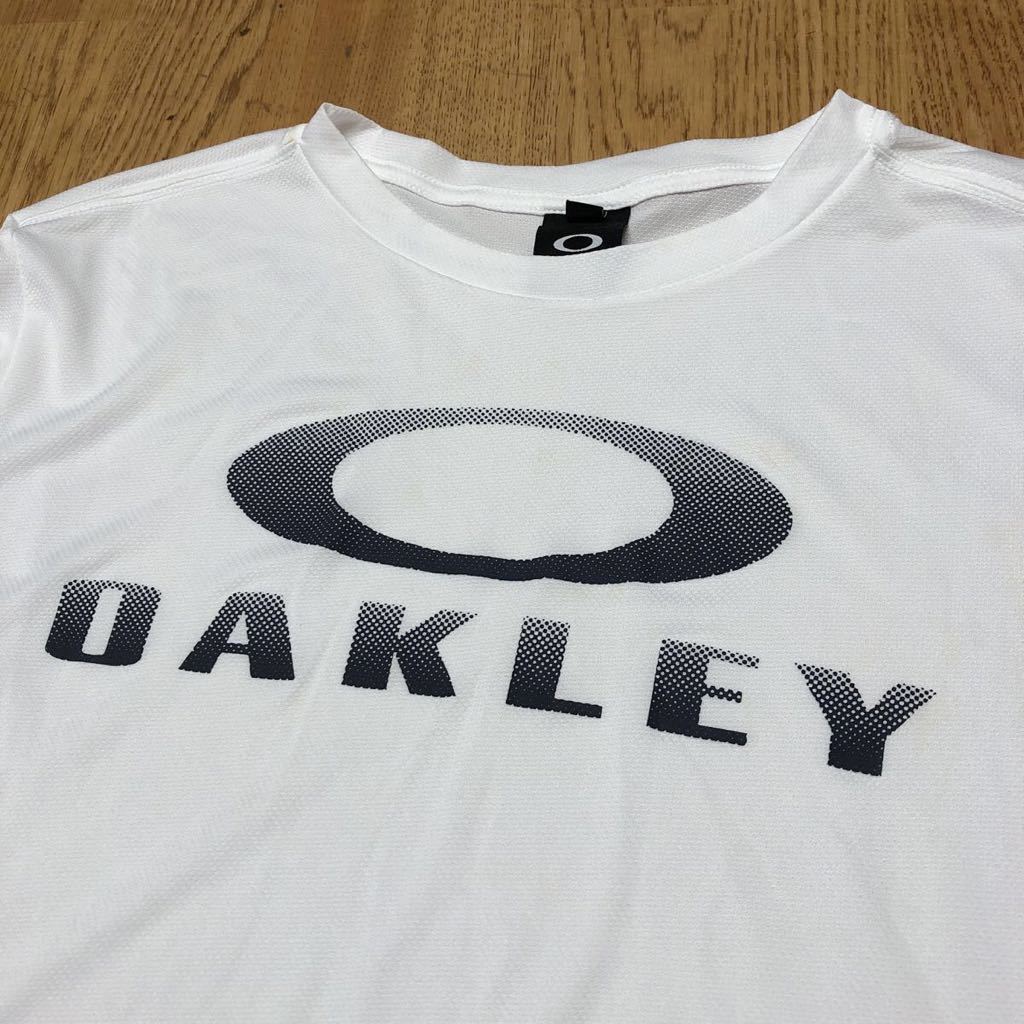 OAKLEY /オークリー /メンズXL 半袖Tシャツ トップス ビッグロゴ プリントTシャツ 速乾 ポリエステル100% トレーニング スポーツ ゴルフ_画像4