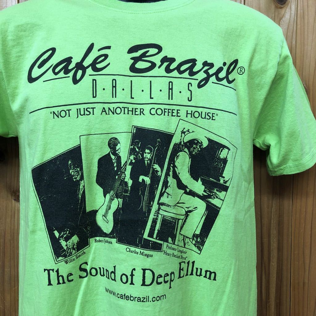 Hanes◇ヘインズ プリントTシャツ 半袖Tシャツ トップス カットソー cafe brazil バンドTシャツ アメカジ USA古着 メンズS_画像5