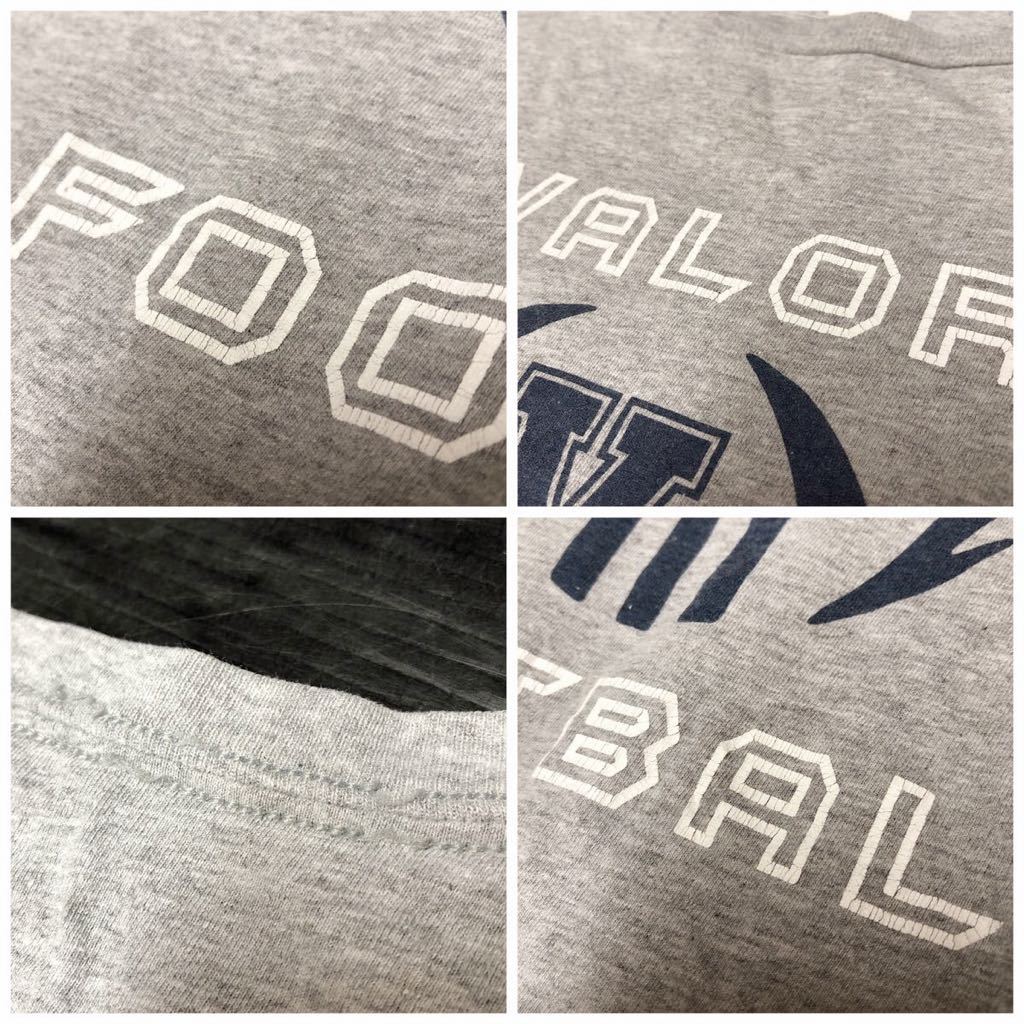 adidas /アディダス /メンズ2X グレー 半袖Tシャツ トップス プリントTシャツ VALOR FOOTBALL アメフト スポーツ アメカジ USA古着_画像9