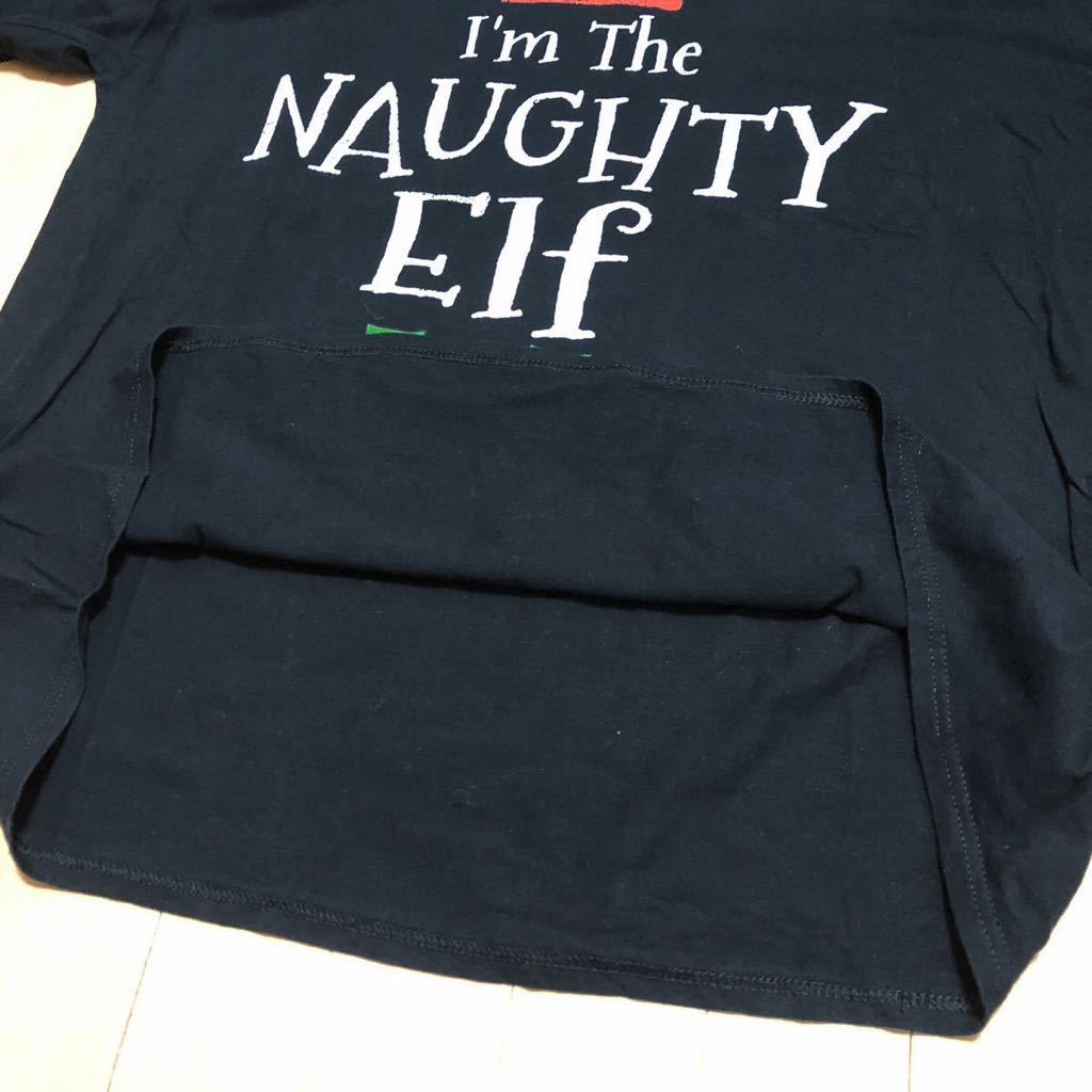 PORT&COMPANY /メンズ2XL 半袖Tシャツ トップス プリントTシャツ I'm The NAUGHTY Flf ピエロ 黒 ロゴT アメカジ USA古着 大きいサイズの画像7