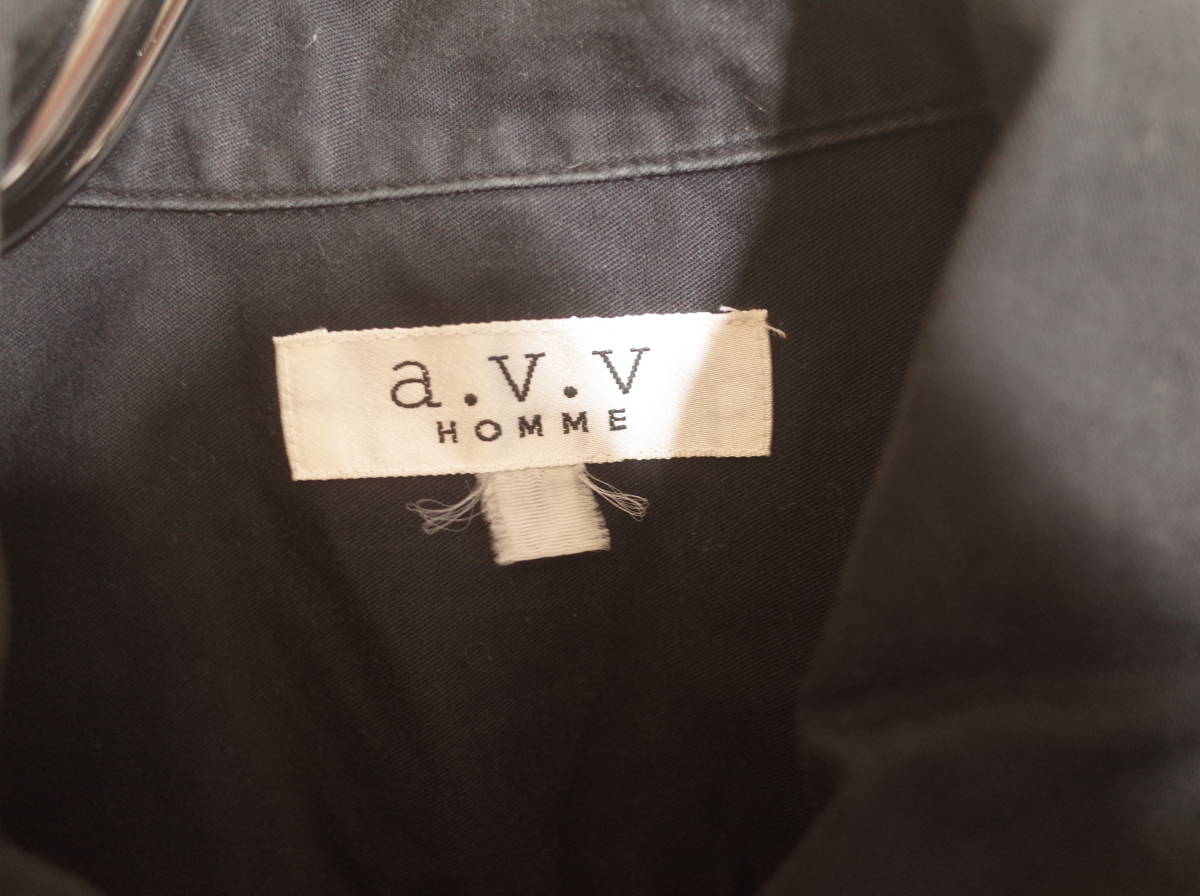 мужской ph500 a.v.v Hommea-ve-ve- Homme рубашка с коротким рукавом черный чёрный 
