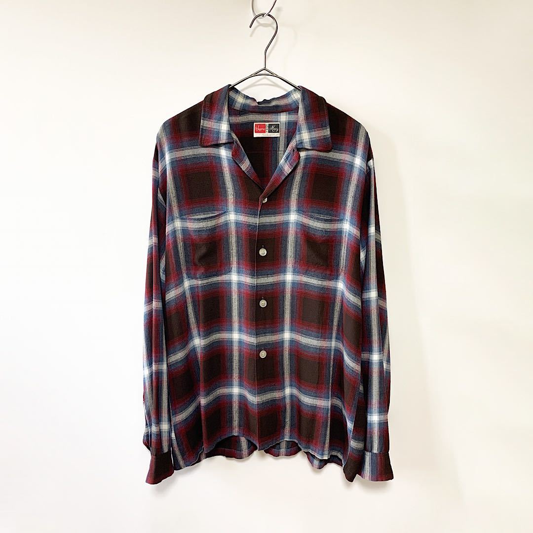 60s SupreMacy ombre check rayon shirt オンブレチェック