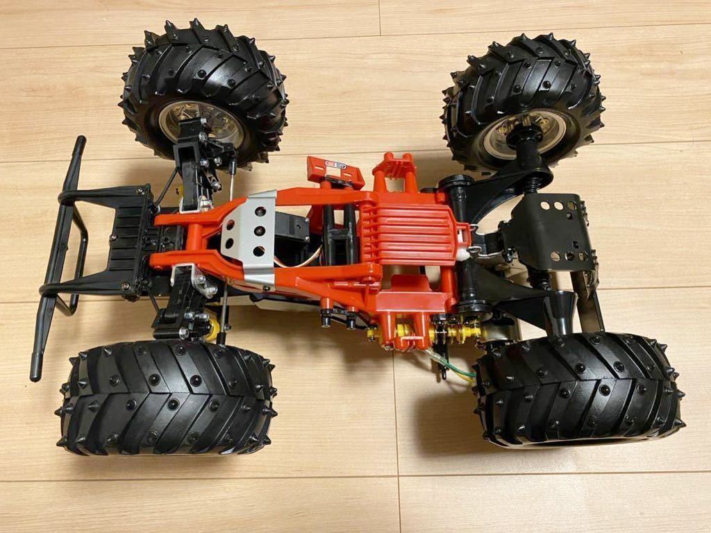 送料無料 未走行 タミヤ モンスタービートル サーボ モーターつき ラジコン TAMIYA 塗装 作り込み最高レベル_画像8