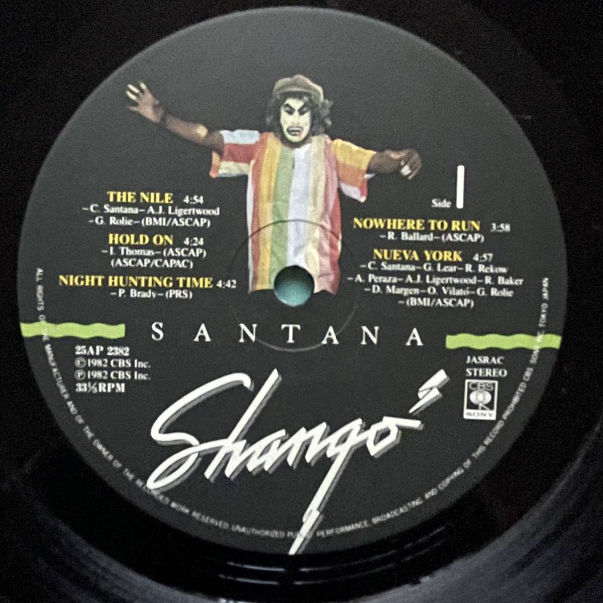 K-7 帯付き 日本盤 サンタナ SANTANA / シャンゴ SHANGO 25AP 2382 LP レコード アナログ盤_画像2