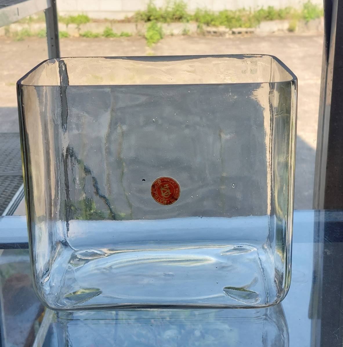 金魚鉢　ガラス　昭和レトロ　メダカ　水槽　花瓶