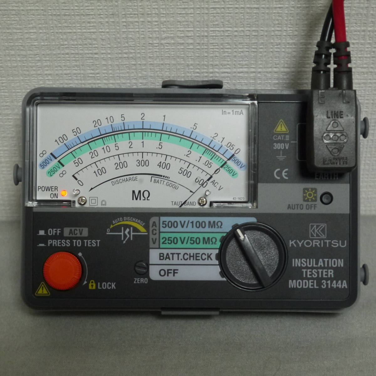 スピード発送 美品 KYORITU 2レンジ 250V 500V 絶縁抵抗計 スピード発送 美品 KYORITU 2レンジ 250V 500V 絶縁抵抗計
