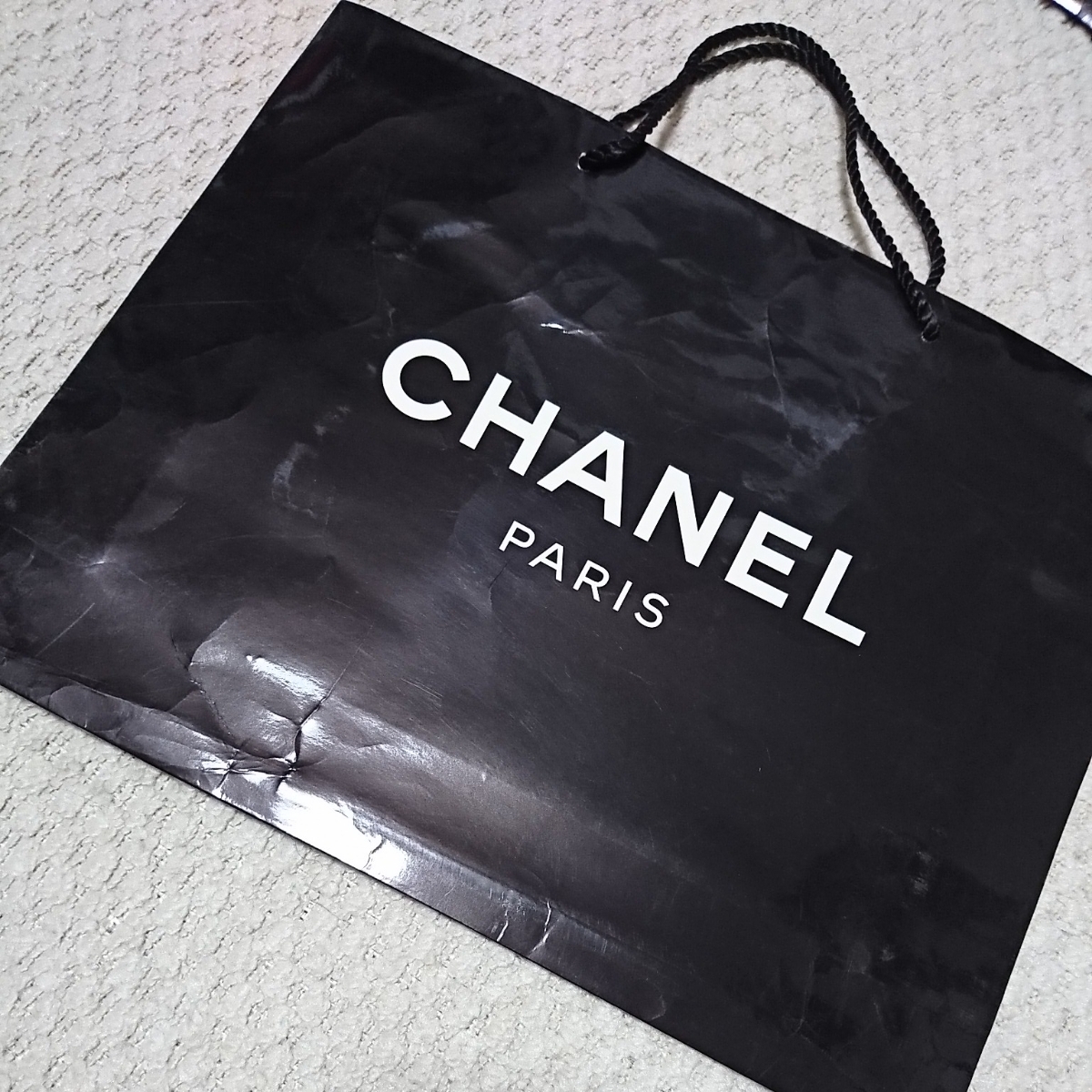 CHANEL Chanel paper bag sack shopa- large ③: Real Yahoo auction salling