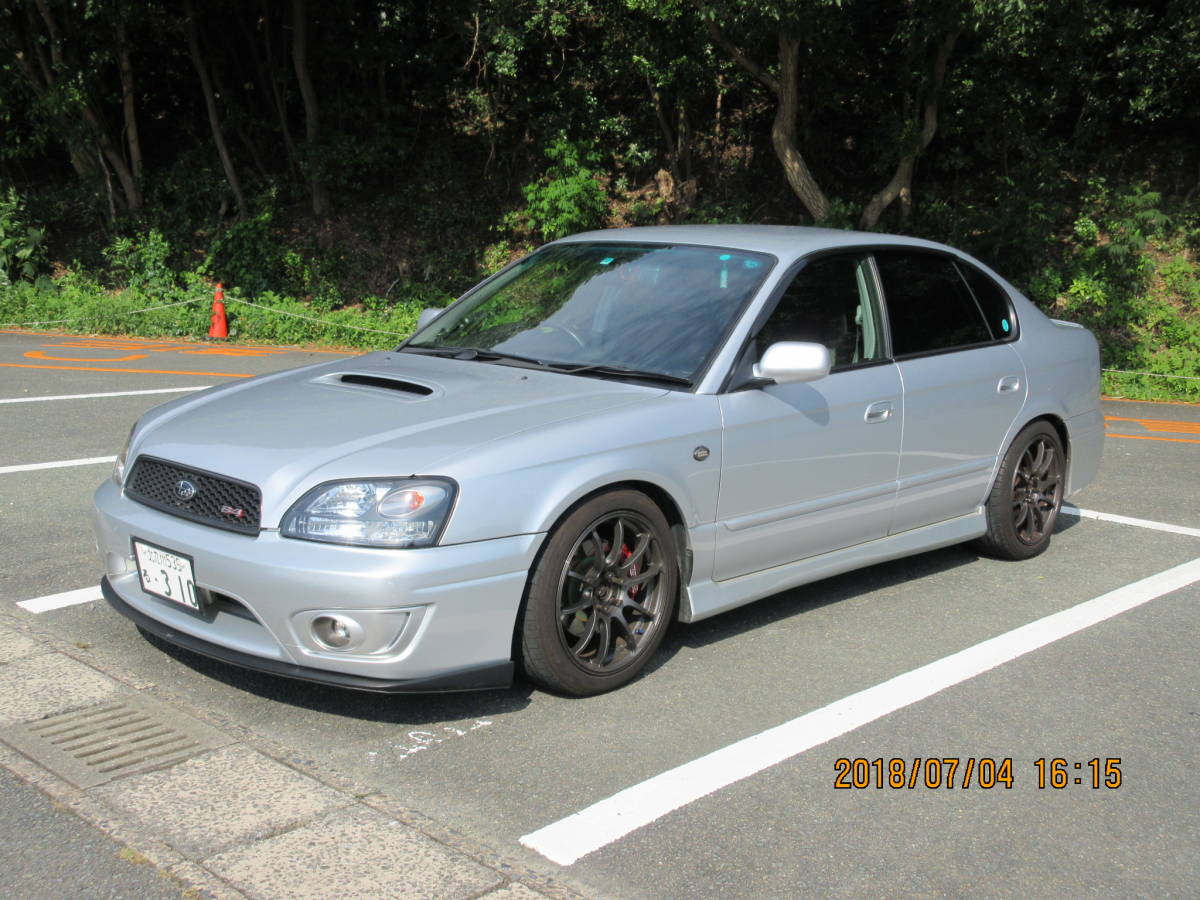  Heisei era 13 year Legacy B4 RSK BE5 D type twin turbo aluminium shock absorber muffler CPU vehicle inspection "shaken" remainder 1 year and more Fukuoka ..