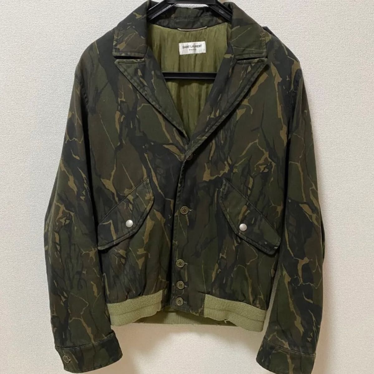 定価約 18万】 Saint Laurent ブルゾン 迷彩 18年-