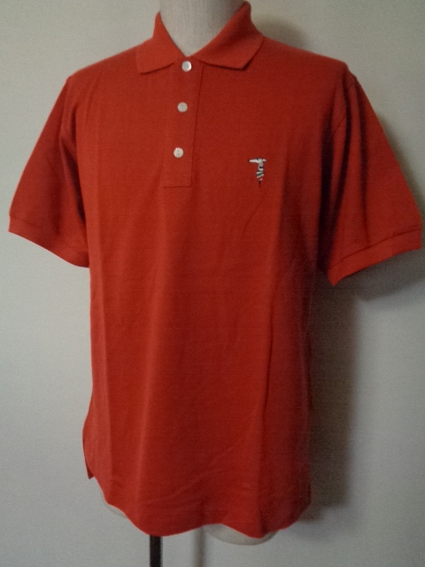 TRUSSARDI トラサルディ 半袖 ポロシャツ トップス レッド ブランド メンズ ロゴ　M_画像1